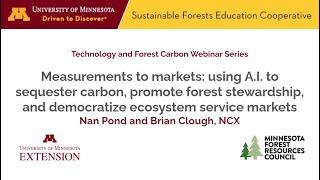 Clough and Pond: From measurements to markets: using ecological forecasting to sequester carbon