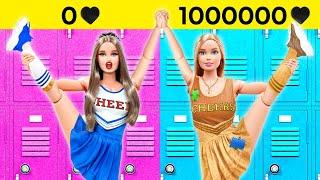 RETOS DE MUÑECAS RICAS CONTRA POBRES  ¡Barbie Cobra Vida! Trucos para Padres  por 123 GO! TRENDS