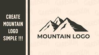 Create Vintage Mountain Logo Vector | Adobe Illustrator