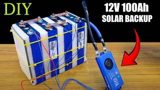 12v 100Ah Lifepo4 battery build, For Solar Backup using 4 Prismatic cells 100Ah