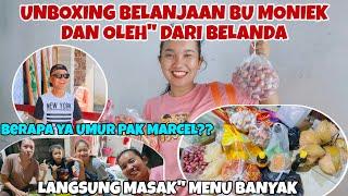 UNBOXING BELANJAAN BU MONIEK DAN OLEH" DARI BELANDA‼️KIRA" UMUR PAK MARCEL BERAPA YA⁉️