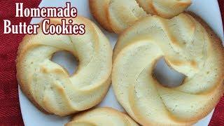 Butter Cookies Recipe | How to make Butter Cookies | Jenlicious blog