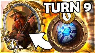 Turn 9 easy Golden Brann into madness! | Hearthstone Battlegrounds