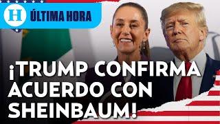 Trump confirma pausa de aranceles a México hasta el 2 de abril tras llamada con Sheinbaum