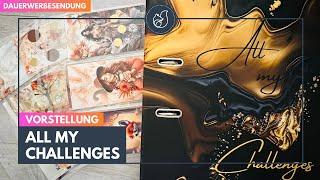 All my Challenges TEIL 1  ich zeige euch meine Sammlung #sparspiele #challenges #budgeting