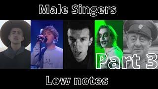 Male singers low notes part 3 [C#3 - F-1]