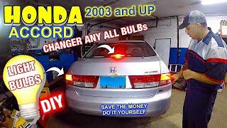 How to replace brake and other Bulbs on Honda Accord 2003 and up