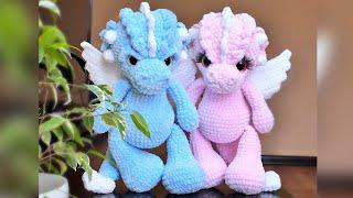 Crochet DRAGON 12" ️ / Part 2 / VIDEO TUTORIAL / Symbol 2024 / Plush Dragon Crochet Pattern ETSY