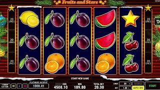 NEW SLOT! Fruits and Stars Christmas by Fazi Slot Review & Demo