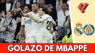 GOLAZO DE MBAPPÉ, se saca la mala racha para el 2-0 del REAL MADRID vs Getafe | La Liga