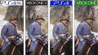 Red Dead Redemption II | PS4 vs PS4 Pro vs ONE vs ONE X | 4K Graphics Comparison