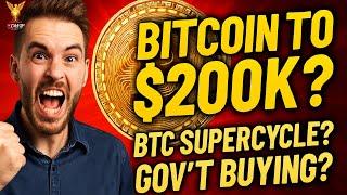  Bitcoin to $200K? Govs & ETFs Quietly Buying the Dip | BTC Supercycle Begins!
