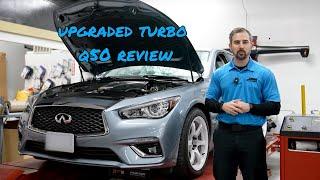 2018 Infiniti Q50 Review with UPGRADED Z1 Turbos on Pump Gas