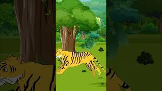 Bangla Cartoon | বাঘ এবং শিয়াল গল্প | Tiger and Fox Story | Rupkothar Golpo | Story27 #shorts