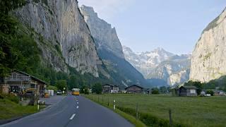 Swiss Scenic Drive 4K |  Interlaken - Lauterbrunnen - Grindelwald