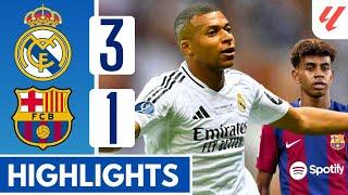 Real Madrid vs Barcelona 3-1 •All Goals & Highlights • LA LIGA