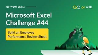 GoSkills Excel Challenge 44 - September 2024: Build an Employee Performance Review Sheet