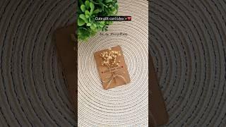 Handmade card for your loved ones | easy gift card ideas #diy #craft #handmade #giftideas #couple