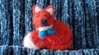 DIY Wool Brooch - Little Fox