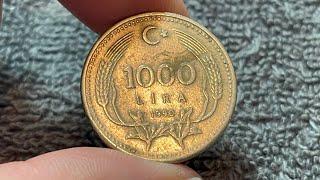 1990 Turkey 1000 Lira Coin • Values, Information, Mintage, History, and More