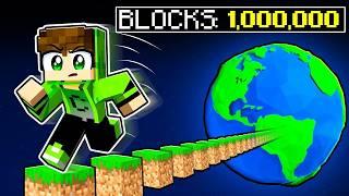 Minecraft But I Walk 1,000,000 Blocks