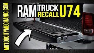 Ram Tailgate Recall U74 information and repair procedure