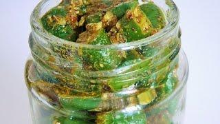 हिरव्या मिरचीचं लोणचं  | Green Chilli Pickle recipe by madhurasRecipe | Hari Mirch Ka Achar