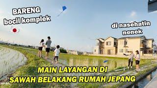 SERU BANGET AJAK BOCIL JEPANG MAIN LAYANGAN DI SAWAH BELAKANG RUMAH ! BANYAK DRAMANYA !