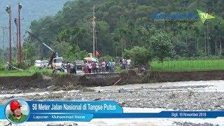 50 Meter Jalan Nasional di Tangse Putus