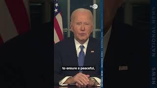 Biden: "I wish the incoming administration success.."