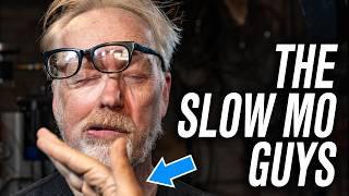 Adam Savage Tests High-Speed Cameras with @theslowmoguys !