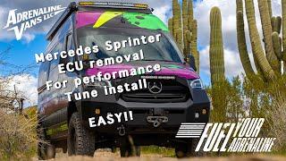 Mercedes Sprinter 50HP and 88FT/LBS TORQUE - how to remove ECU for performance tune - IT'S EASY!