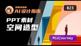 【AI 设计指南 | 023】Midjourney  | Bauhaus | 包豪斯空间素材 | PPT素材 |UI 设计师的 AI 设计教程