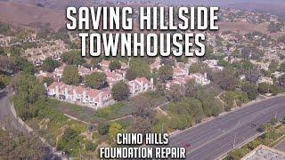 Saving Hillside Townhouses in Chino Hills - Foundation Repair