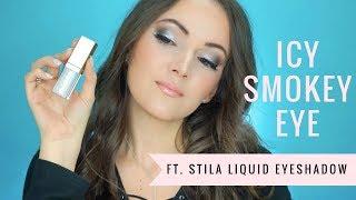 ICY SMOKEY EYE TUTORIAL FT. STILA LIQUID EYESHADOW | Michelle Hyatt