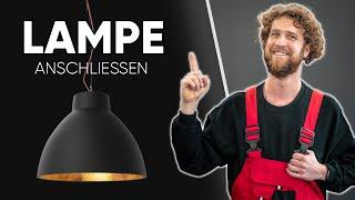 LAMPE ANSCHLIESSEN - Deckenleuchte richtig verkabeln und Montage Tipps