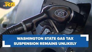 Washington state gas tax suspension remains unlikely despite calls from federal government