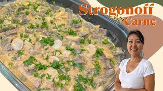 STROGONOFF DE CARNE | Simples, delicioso e muito cremoso