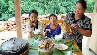 New National Park - Grilled chicken and eaten with a wandering girl