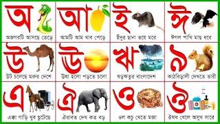 স্বরবর্ণ ব্যঞ্জনবর্ণ অ আ ক খ | Bangla Sorborno Banjonborno | অ'য় অজগর আসছে তেড়ে |Bangla Bornomala