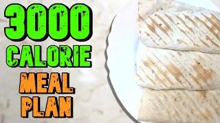 EASY 3000 Calorie Meal Plan For Weight Gain (Skinny Guys)
