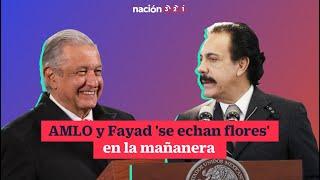 AMLO y Omar Fayad 'se echan flores' en la mañanera