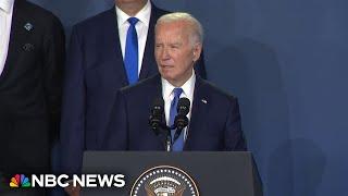 Biden mistakenly calls Zelenskyy 'President Putin' at NATO event