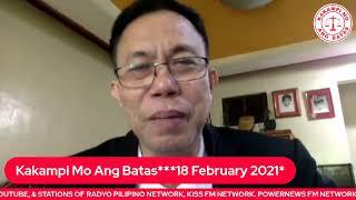 PCOS, MAGAGAMIT KONTRA DAYA SA HALALAN? KAKAMPI MO ANG BATAS 18 FEBRUARY 2021