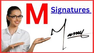 M name signature style | M signature ideas | Signature style of my name M