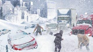 Canada Buried in Snow! Ontario Paralyzed by Massive Snowstorm, People Trapped