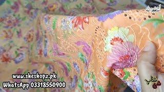 Chikankari Floral print suits  with duppta | Rajbari printkari | she shop