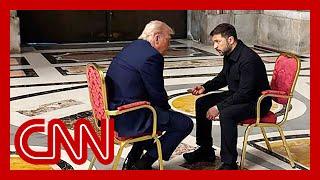 See powerful moment President Trump met President Zelensky in the Vatican