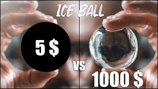 How to make clear ice ball - 5$ ice mold vs 1000$ ice press