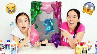 COBRIMOS DE SLIME A PLACA DO YOUTUBE!?  Comemorando 5 milhões de amigos + SURPRESA para a Lelê